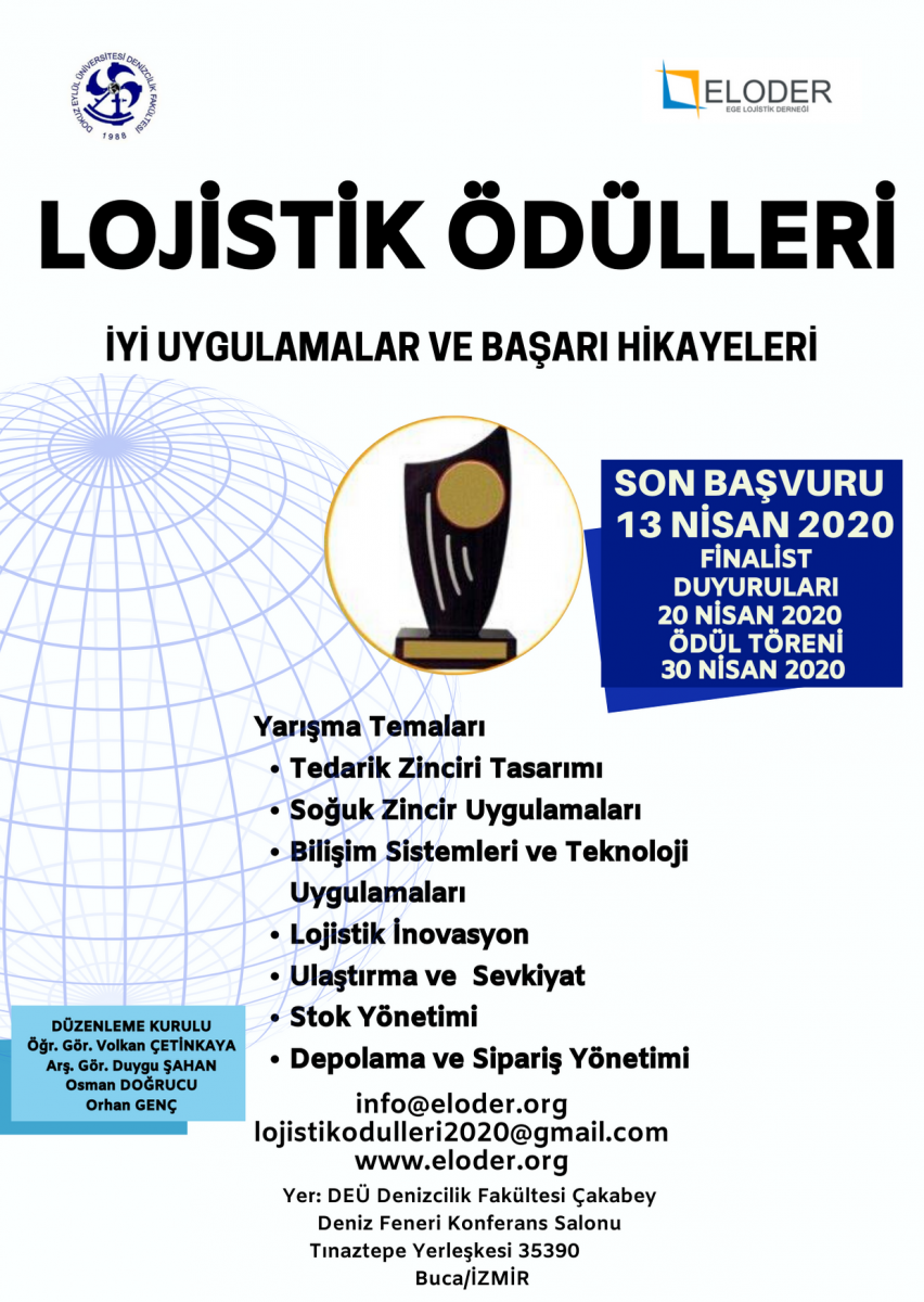 LOJİSTİK ÖDÜLLERİ 2020 BAŞVURULARI BAŞLADI!